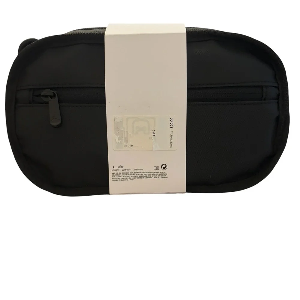 Jordan Travel Bag Black Jumpman Zip Organizer Pouch NWT